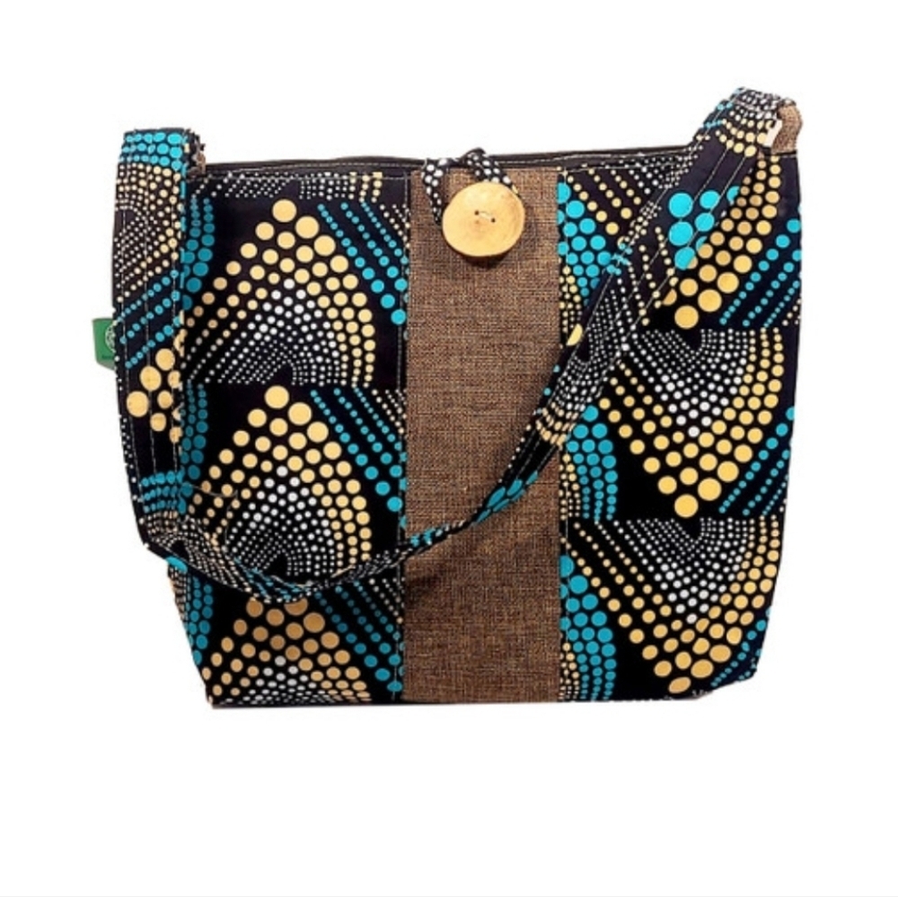 Timbalicrafts Stylish Patterned Handmade Shoulder Bag